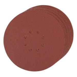 Silverline Hook & Loop Discs Punched 225mm 10pk