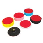 Silverline Hook & Loop Polishing Foam Head Kit 6pc