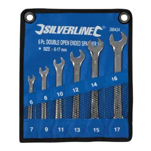 Silverline Open-Ended Spanner Set 6pce