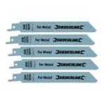 Silverline Recip Saw Blades for Metal 5pk