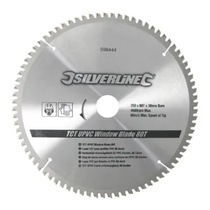 Silverline TCT UPVC Window Blade 80T