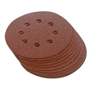 Silverline Hook & Loop Discs Punched 125mm 10pk