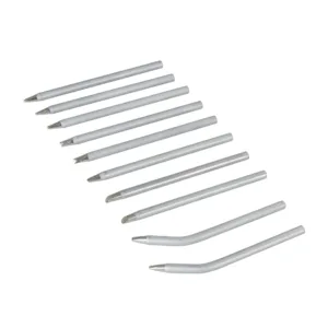 Silverline Soldering Iron Tips Set 10pce