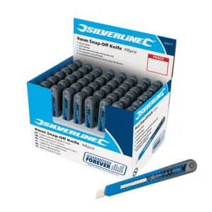 Silverline 9mm Snap-Off Knife Display Box 48pce
