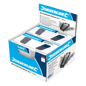 Silverline 8pce Combination Spanner Set Display Box