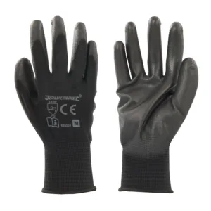 Silverline Black Palm Gloves