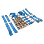 Silverline Car Transporter Alloy & Steel Wheels Tie-Down Set 16pce