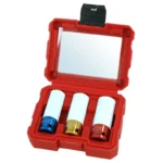 3pc 1/2'' Dr. Impact Socket Set With Thin Wall & Protective Sleeves