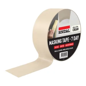 Soudal 7 day masking tape - CREAM (48mm x 50m)