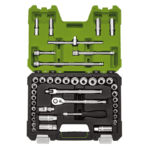 MM/AF Combined Socket Set 3/8" Sq. Dr. Green (41 Piece)