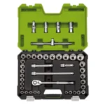 MM/AF Combined Socket Set 1/2" Sq. Dr.Green (41 Piece)