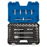 Combined MM/AF Socket Set, 1/2" Sq. Dr. Blue (41 Piece)