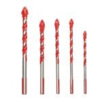 Amtech 5 piece multi-material drill bit set