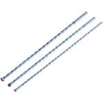 3 Piece 400mm masonry drill bit set
