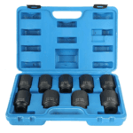 9pc Axle Nut Impact Socket Tool Set 1/2″ Dr.