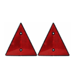 Red Triangular Reflector (Pair) For Trailer