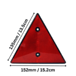 Red Triangular Reflector For Trailer
