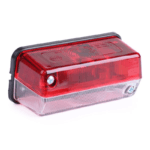 Red & White Outline Marker Lamp 12V