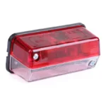 Red & White Outline Marker Lamp 12V