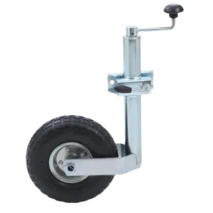 Pneumatic Jockey Wheel With 48mm Bracket