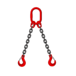 Chain Sling 5.3T 2 Leg With 2 Clevis Sling Hook G80 Lifting 10mm x 3m