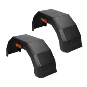 10'' Black Plastic Trailer Mudguard With Reflector (Pair)