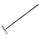 12 Tooth stainless steel soil rake