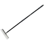 12 Tooth  stainless steel soil rake