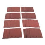 40 Piece mixed grit square sanding sheet set (110mm x 100mm)