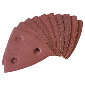 10 Assorted aluminium oxide sanding sheets with dust extraction