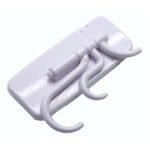 Self-adhesive hanging hook with swivel arms