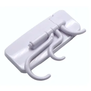 Self-adhesive hanging hook with swivel arms