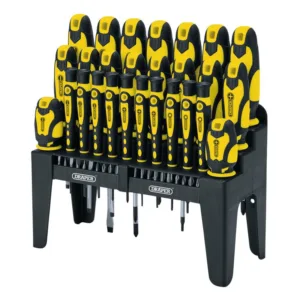 Soft Grip Screwdriver & Bit Set, Yellow (47 Piece)