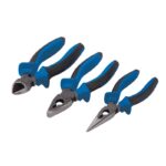 Soft Grip Pliers Set 160mm, Blue (3 Piece)