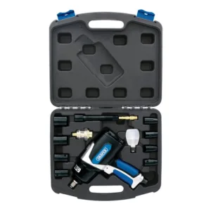 Air Impact Wrench Kit, 1/2" Sq. Dr. (14 Piece)