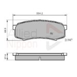 Rear Brake Pads Toyota Land Cruiser 1996-Present