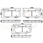 Front Brake Pads Toyota Hilux 2009-2016 Without VSC