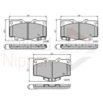 Front Brake Pads Toyota Land Cruiser 1996-2003