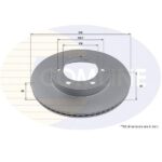Front Brake Disc Toyota Hilux 2016-Present