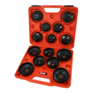 16pc Cup Type Filter Wrench Set Sizes 65 - 14f - 100 - 15f 3/8'' Dr.