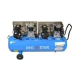 RED STAR 200L 3.0HP Twin Motor Copper Wire Portable Air Compressor