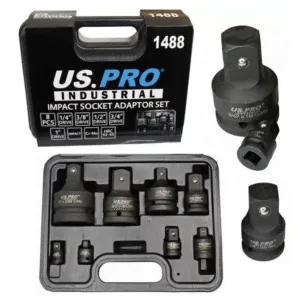 US PRO 8pc Impact Adaptor Socket Set 1488
