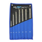 US PRO 7pc Aviation Extra Long Double Ring Spanner Set 3222