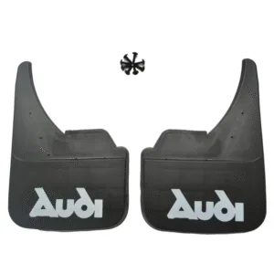 Universal Car Front Rear To Fit Audi White A1 A3 A4 A8 Q5 Q7 Quattro Mud Flaps