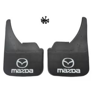 Universal Car Front Rear To Fit Mazda Logo 2 3 5 6 121 323 RX7 Mud Flaps Guard
