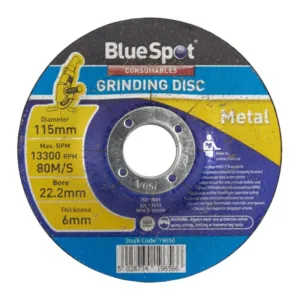 Blue Spot Tools 115mm (4.5") Metal Grinding Disc