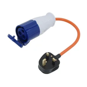 Hook-up 230V/16A Electrical Adaptor Lead UK Plug