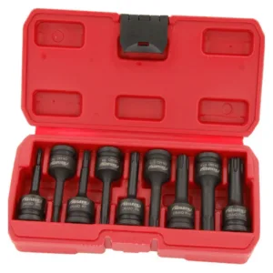 9pc 1/2'' Dr. Impact Ribe Bit Set