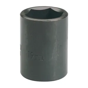 Impact Socket, 1/2" Sq. Dr., 19mm