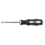 Pound Thru' Plain Slot Soft Grip Screwdriver, 6.5 x 150mm